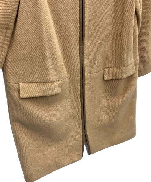 Noble（ノーブル）Noble (ノーブル) ノーカラーコート ブラウン サイズ:SIZE36の古着・服飾アイテム