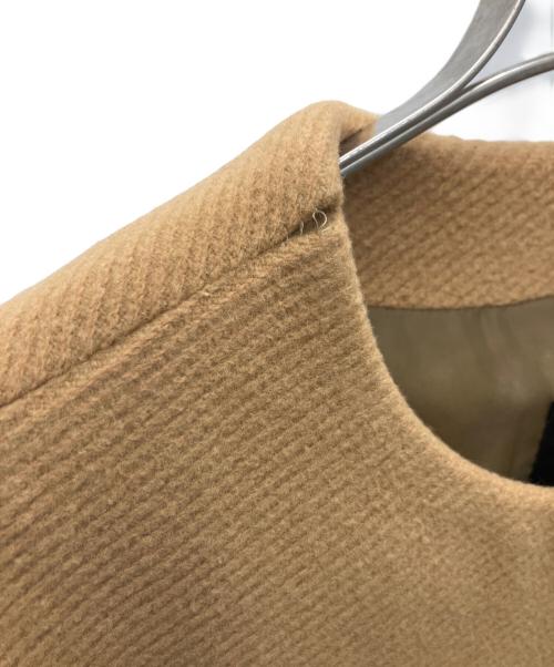 Noble（ノーブル）Noble (ノーブル) ノーカラーコート ブラウン サイズ:SIZE36の古着・服飾アイテム