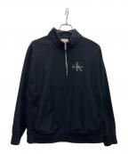 Calvin Klein Jeansカルバンクラインジーンズ）の古着「プレミアムテリーモノグラムスウェットプルオーバー」｜ブラック