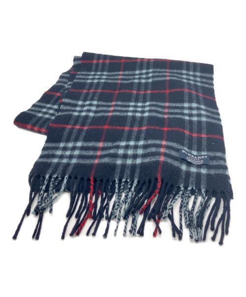 BURBERRY LONDON（バーバリーロンドン）BURBERRY LONDON (バーバリーロンドン) マフラー ネイビーの古着・服飾アイテム