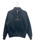FUBUフブ）の古着「ハーフジップスウェット」｜ブラック