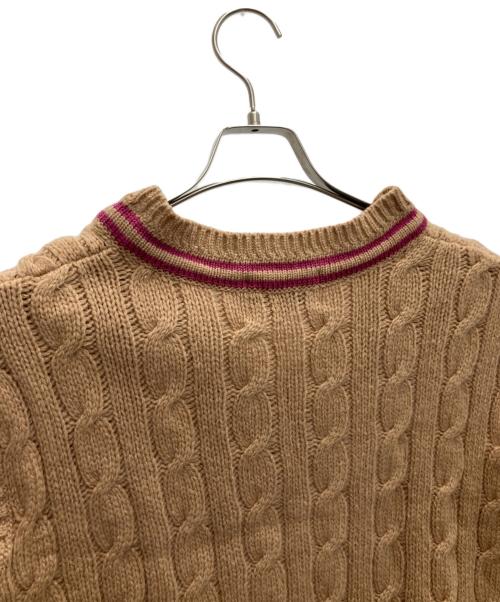 James Charlotte（ジェームスシャルロット）James Charlotte (ジェームスシャルロット) ニットベスト ブラウン サイズ:SIZE40の古着・服飾アイテム