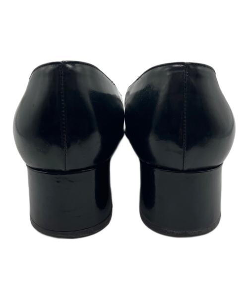 GUCCI（グッチ）GUCCI (グッチ) Gロゴスクエアトゥパンプス ブラック サイズ:37　1/2Cの古着・服飾アイテム