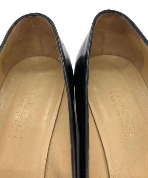 GUCCI（グッチ）GUCCI (グッチ) Gロゴスクエアトゥパンプス ブラック サイズ:37　1/2Cの古着・服飾アイテム