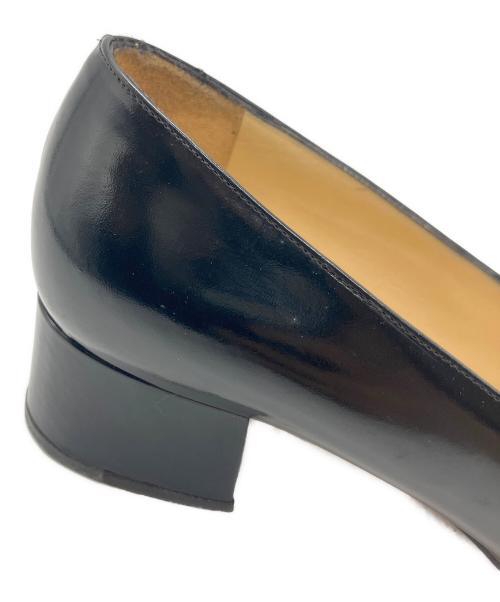 GUCCI（グッチ）GUCCI (グッチ) Gロゴスクエアトゥパンプス ブラック サイズ:37　1/2Cの古着・服飾アイテム