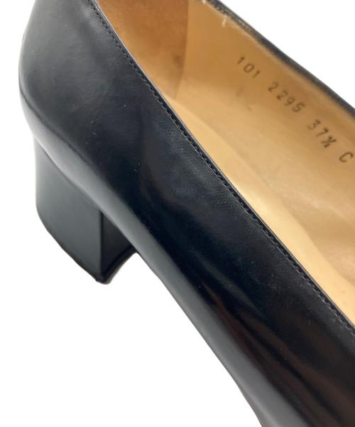 GUCCI（グッチ）GUCCI (グッチ) Gロゴスクエアトゥパンプス ブラック サイズ:37　1/2Cの古着・服飾アイテム