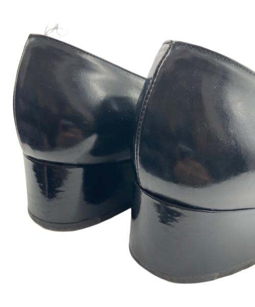 GUCCI（グッチ）GUCCI (グッチ) Gロゴスクエアトゥパンプス ブラック サイズ:37　1/2Cの古着・服飾アイテム