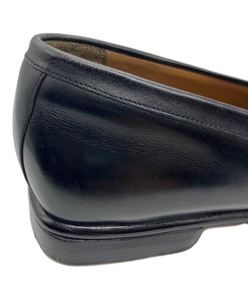 LOUIS VUITTON（ルイ ヴィトン）LOUIS VUITTON (ルイ ヴィトン) スクエアトゥローファー ブラック サイズ:8　1/2の古着・服飾アイテム