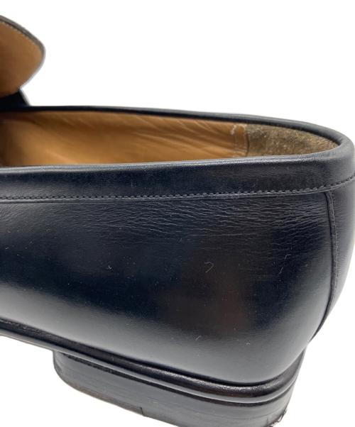 LOUIS VUITTON（ルイ ヴィトン）LOUIS VUITTON (ルイ ヴィトン) スクエアトゥローファー ブラック サイズ:8　1/2の古着・服飾アイテム