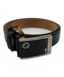 GUCCI（グッチ）の古着「レザーベルト」｜ブラック