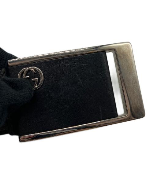 GUCCI（グッチ）GUCCI (グッチ) レザーベルト ブラックの古着・服飾アイテム