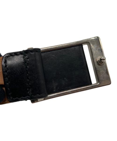 GUCCI（グッチ）GUCCI (グッチ) レザーベルト ブラックの古着・服飾アイテム
