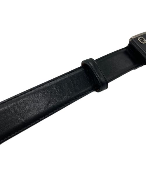 GUCCI（グッチ）GUCCI (グッチ) レザーベルト ブラックの古着・服飾アイテム