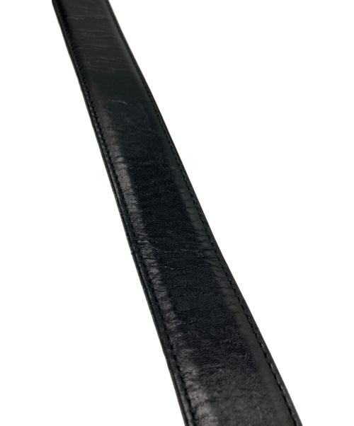 GUCCI（グッチ）GUCCI (グッチ) レザーベルト ブラックの古着・服飾アイテム