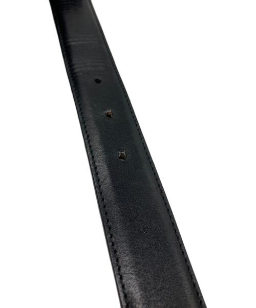 GUCCI（グッチ）GUCCI (グッチ) レザーベルト ブラックの古着・服飾アイテム