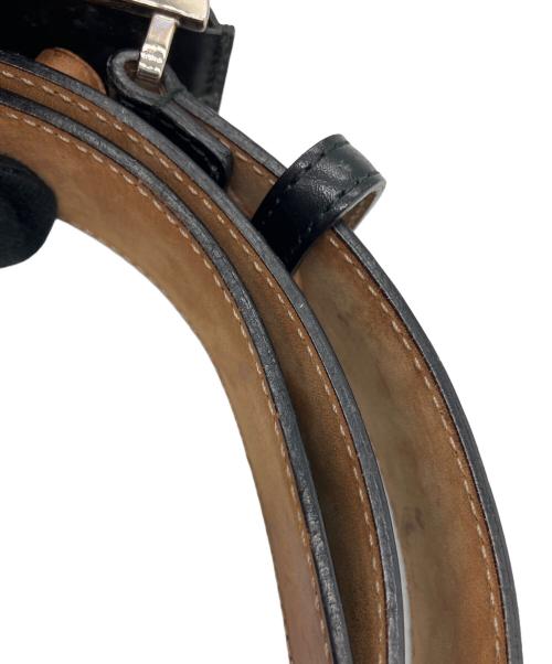 GUCCI（グッチ）GUCCI (グッチ) レザーベルト ブラックの古着・服飾アイテム