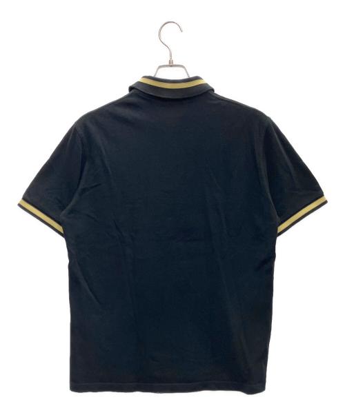FRED PERRY（フレッドペリー）FRED PERRY (フレッドペリー) ポロシャツ ブラック×イエロー サイズ:SIZE 42の古着・服飾アイテム