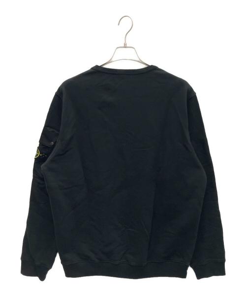 STONE ISLAND（ストーンアイランド）STONE ISLAND (ストーンアイランド) プルオーバートレーナー ブラック サイズ:XLの古着・服飾アイテム