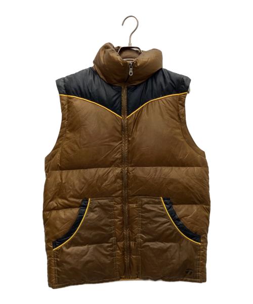 TaylorMade（テーラーメイド）Taylormade (テーラーメイド) ダウンベスト ブラウン サイズ:Lの古着・服飾アイテム