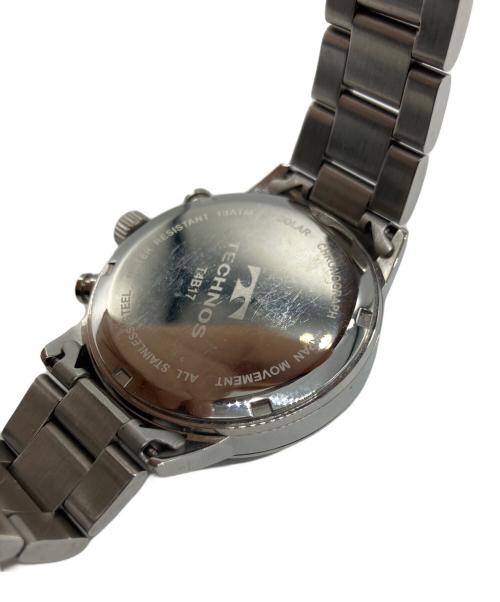 TECHNOS（テクノス）TECHNOS (テクノス) TECHNOS テクノス 腕時計 メンズ ソーラー クロノグラフ ブラックの古着・服飾アイテム