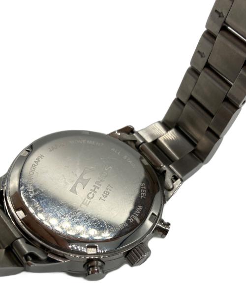 TECHNOS（テクノス）TECHNOS (テクノス) TECHNOS テクノス 腕時計 メンズ ソーラー クロノグラフ ブラックの古着・服飾アイテム
