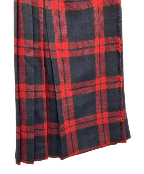 O'NEIL OF DUBLIN（オニールオブダブリン）O'NEIL OF DUBLIN (オニールオブダブリン) ロングスカート レッド×ブラック サイズ:XS 未使用品の古着・服飾アイテム