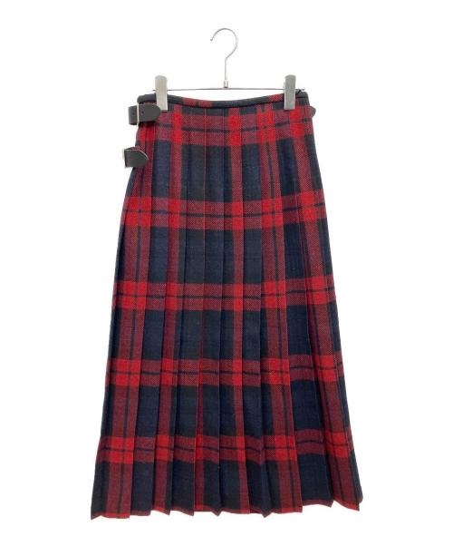 O'NEIL OF DUBLIN（オニールオブダブリン）O'NEIL OF DUBLIN (オニールオブダブリン) ロングスカート レッド×ブラック サイズ:XS 未使用品の古着・服飾アイテム