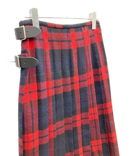 O'NEIL OF DUBLIN（オニールオブダブリン）O'NEIL OF DUBLIN (オニールオブダブリン) ロングスカート レッド×ブラック サイズ:XS 未使用品の古着・服飾アイテム