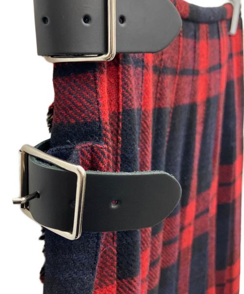 O'NEIL OF DUBLIN（オニールオブダブリン）O'NEIL OF DUBLIN (オニールオブダブリン) ロングスカート レッド×ブラック サイズ:XS 未使用品の古着・服飾アイテム