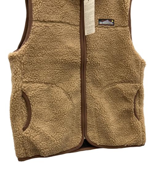 KRIFF MAYER（クリフメイヤー）KRIFF MAYER (クリフメイヤー) ボアフリースベスト ブラウン サイズ:M 未使用品の古着・服飾アイテム