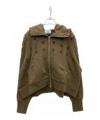 OPULENCEオーピュレンス）の古着「ジップパーカー」｜ブラウン