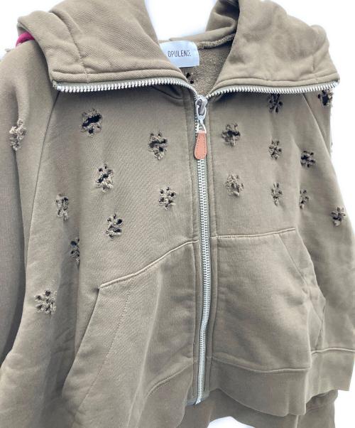 OPULENCE（オーピュレンス）OPULENCE (オーピュレンス) ジップパーカー ブラウン サイズ:SIZEFREEの古着・服飾アイテム