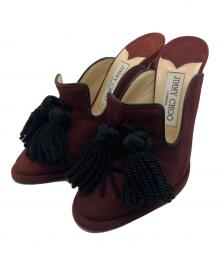 JIMMY CHOO（ジミーチュウ）の古着「ミュール」｜バーガンディー