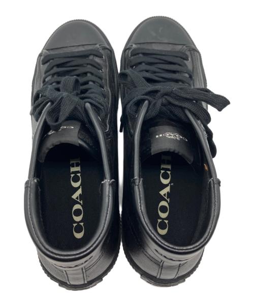 COACH（コーチ）COACH (コーチ) ハイカットスニーカー ブラック サイズ:8.5Dの古着・服飾アイテム