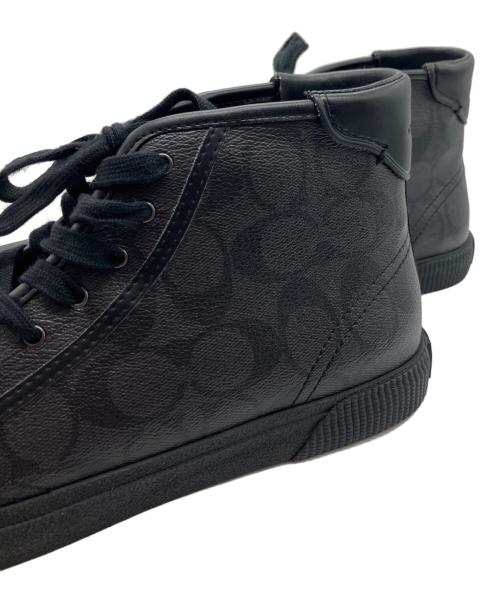 COACH（コーチ）COACH (コーチ) ハイカットスニーカー ブラック サイズ:8.5Dの古着・服飾アイテム