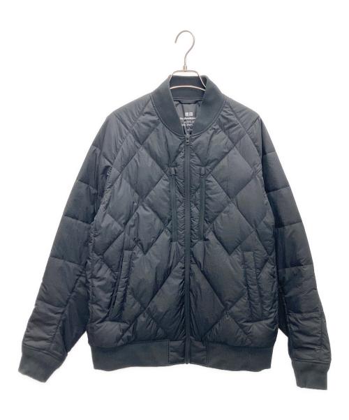 UNIQLO（ユニクロ）UNIQLO (ユニクロ) WHITE MOUNTAINEERING (ホワイトマウンテ二アニング) リサイクルハイブリッドダウンジャケット ブラック サイズ:Lの古着・服飾アイテム
