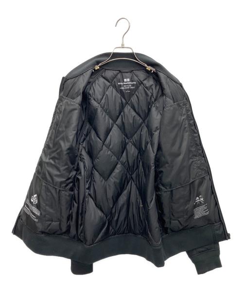UNIQLO（ユニクロ）UNIQLO (ユニクロ) WHITE MOUNTAINEERING (ホワイトマウンテ二アニング) リサイクルハイブリッドダウンジャケット ブラック サイズ:Lの古着・服飾アイテム