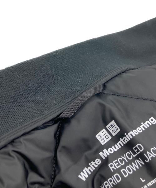 UNIQLO（ユニクロ）UNIQLO (ユニクロ) WHITE MOUNTAINEERING (ホワイトマウンテ二アニング) リサイクルハイブリッドダウンジャケット ブラック サイズ:Lの古着・服飾アイテム