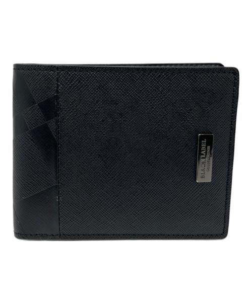 BLACK LABEL CRESTBRIDGE（ブラックレーベル クレストブリッジ）BLACK LABEL CRESTBRIDGE (ブラックレーベル クレストブリッジ) 2つ折り財布 ブラックの古着・服飾アイテム