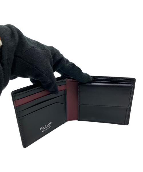 BLACK LABEL CRESTBRIDGE（ブラックレーベル クレストブリッジ）BLACK LABEL CRESTBRIDGE (ブラックレーベル クレストブリッジ) 2つ折り財布 ブラックの古着・服飾アイテム
