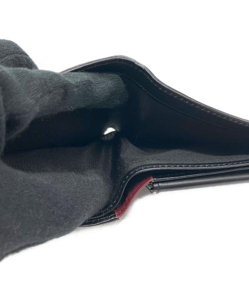 BLACK LABEL CRESTBRIDGE（ブラックレーベル クレストブリッジ）BLACK LABEL CRESTBRIDGE (ブラックレーベル クレストブリッジ) 2つ折り財布 ブラックの古着・服飾アイテム