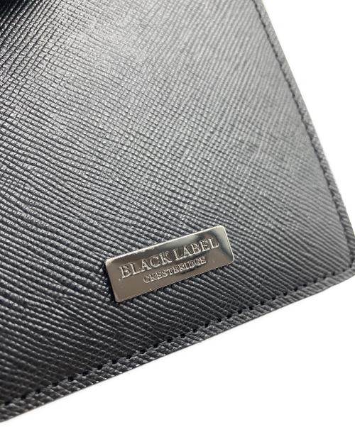 BLACK LABEL CRESTBRIDGE（ブラックレーベル クレストブリッジ）BLACK LABEL CRESTBRIDGE (ブラックレーベル クレストブリッジ) 2つ折り財布 ブラックの古着・服飾アイテム
