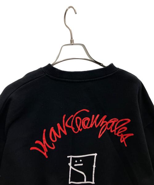 MARK GONZALES（マーク・ゴンザレス）MARK GONZALES (マーク・ゴンザレス) プルオーバートレーナー ブラック サイズ:Lの古着・服飾アイテム