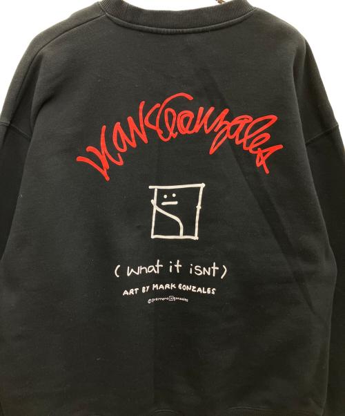 MARK GONZALES（マーク・ゴンザレス）MARK GONZALES (マーク・ゴンザレス) プルオーバートレーナー ブラック サイズ:Lの古着・服飾アイテム