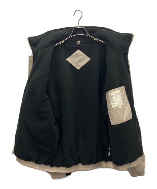 EVISTUB（エヴィスタブ）EviStub (エヴィスタブ) ルーズフィットフリースジャケット ベージュ サイズ:MEDIUMの古着・服飾アイテム