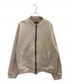 BEAMS HEARTビームスハート）の古着「フェイクスエード MA-1」｜ベージュ