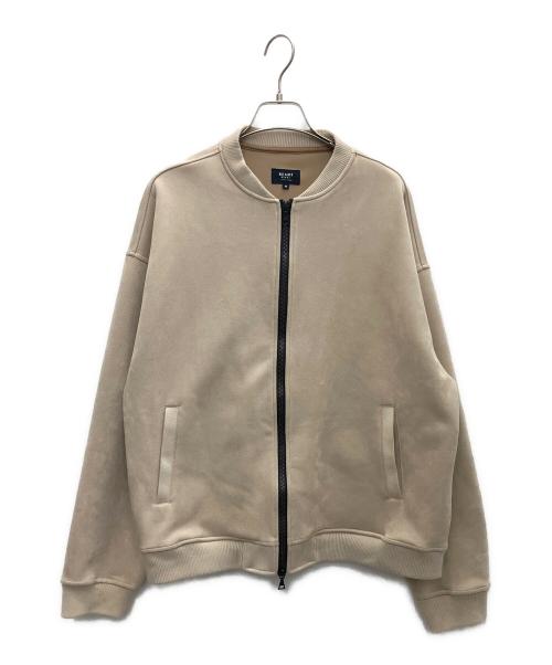 BEAMS HEART（ビームスハート）BEAMS HEART (ビームスハート) フェイクスエード MA-1 ベージュ サイズ:Mの古着・服飾アイテム