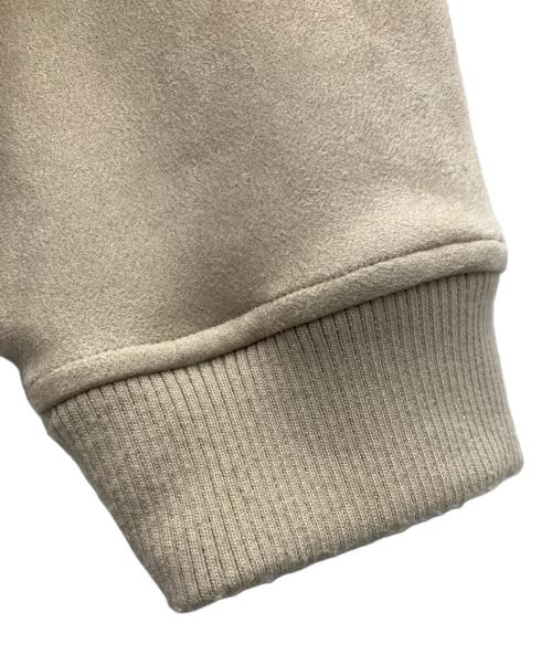 BEAMS HEART（ビームスハート）BEAMS HEART (ビームスハート) フェイクスエード MA-1 ベージュ サイズ:Mの古着・服飾アイテム