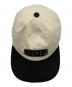 中古・古着 HUF (ハフ) キャップ ブラック×アイボリー：6000円