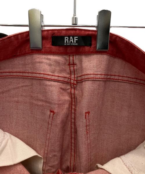 RAF SIMONS（ラフシモンズ）RAF SIMONS (ラフシモンズ) デニムパンツ レッド サイズ:SIZE 73.5cm (W29)の古着・服飾アイテム